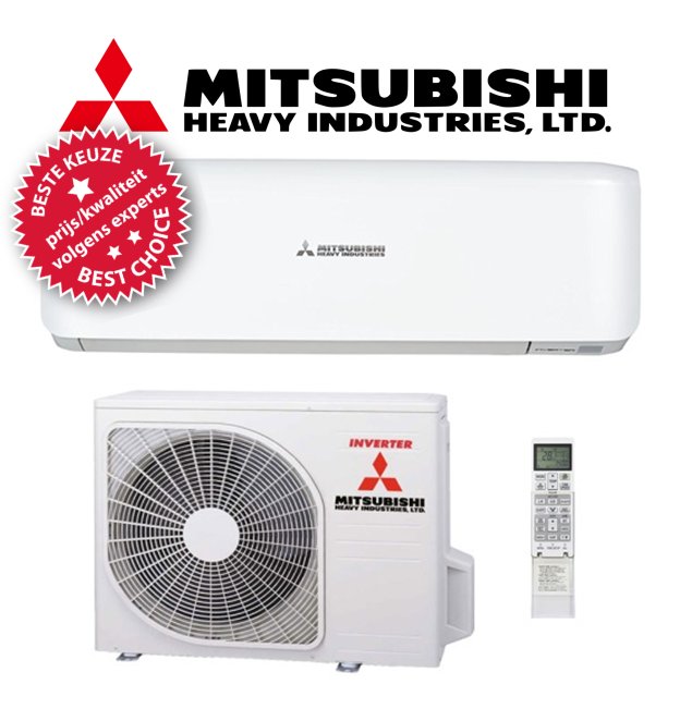 diefstal Besnoeiing Volwassenheid Mitsubishi Heavy Industries wandmodel SRK-35ZS-W 3.5 kW (115m3) - Greeuw  Airconditioning Alkmaar